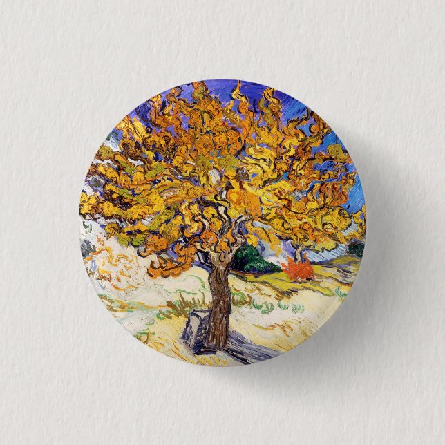 Vincent Van Gogh Mulberry Tree Fine Art 3 Cm Round Badge (Front)