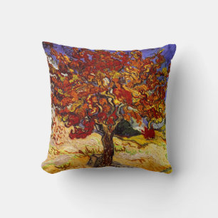 Vincent Van Gogh Mulberry Tree Fine Art Painting Cushion