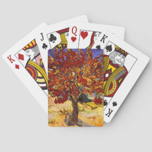 Vincent Van Gogh Mulberry Tree Fine Art Painting Playing Cards