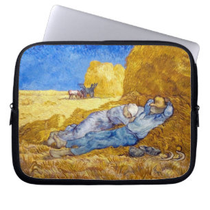 Vincent Van Gogh - Noon Rest From Work - Fine Art Laptop Sleeve