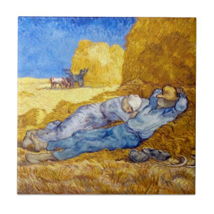 Vincent Van Gogh - Noon Rest From Work - Fine Art Tile