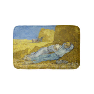 Vincent Van Gogh - Noon, Rest from work / Siesta Bath Mat