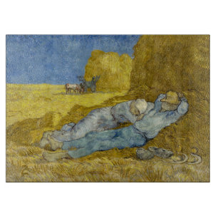 Vincent Van Gogh - Noon, Rest from work / Siesta Cutting Board