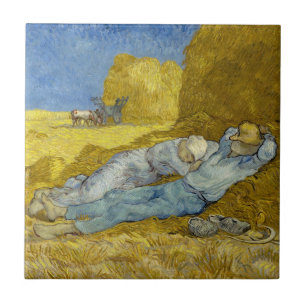 Vincent Van Gogh - Noon, Rest from work / Siesta Tile