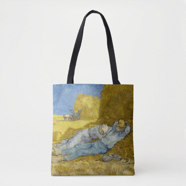Vincent Van Gogh - Noon, Rest from work / Siesta Tote Bag (Front)