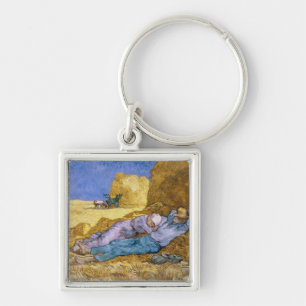 Vincent van Gogh Noon, The Siesta, after Millet Key Ring