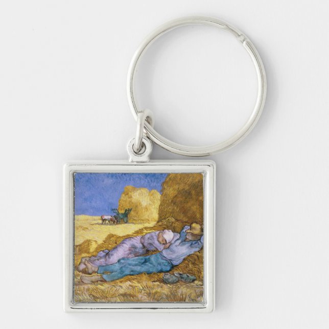 Vincent van Gogh | Noon, The Siesta, after Millet Key Ring (Front)