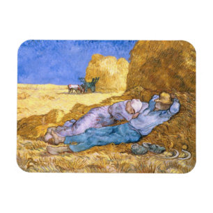Vincent van Gogh   Noon, The Siesta, after Millet Magnet