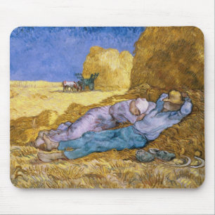 Vincent van Gogh   Noon, The Siesta, after Millet Mouse Mat