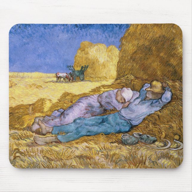 Vincent van Gogh | Noon, The Siesta, after Millet Mouse Mat (Front)