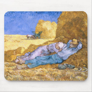 Vincent van Gogh Noon, The Siesta, after Millet Mouse Mat