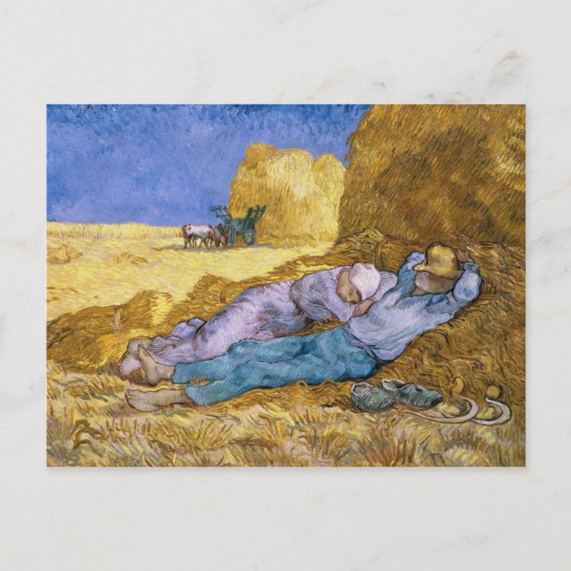 Vincent van Gogh | Noon, The Siesta, after Millet Postcard (Front)