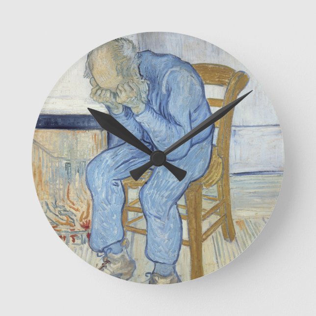 Vincent van Gogh | Old Man in Sorrow  Round Clock (Front)
