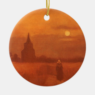 Vincent van Gogh - Old Tower in the Fields Ceramic Tree Decoration