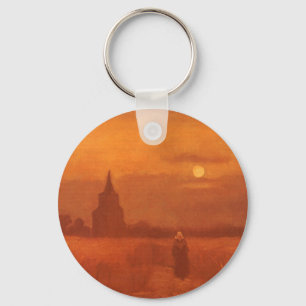 Vincent van Gogh - Old Tower in the Fields Key Ring