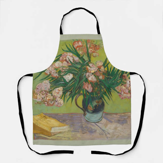 Vincent Van Gogh Oleander flower painting Apron (Front)