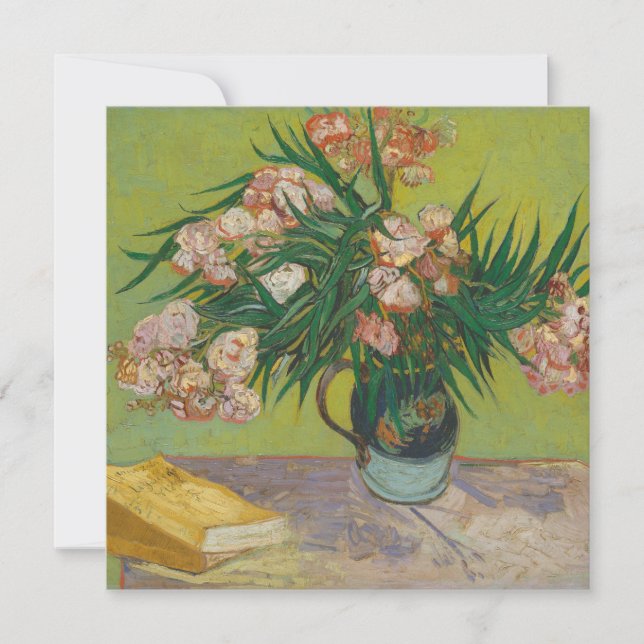 Vincent Van Gogh Oleander flower painting Card (Front)