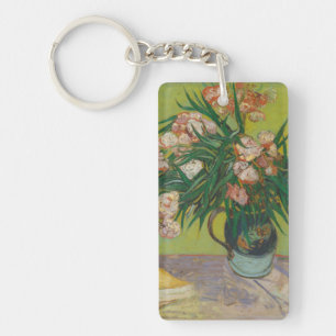 Vincent Van Gogh Oleander flower painting Key Ring