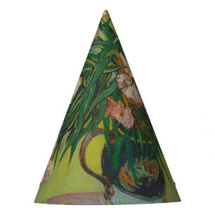 Vincent Van Gogh Oleander flower painting Party Hat