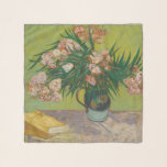 Vincent Van Gogh Oleander flower painting Scarf<br><div class="desc">This Vincent Van Gogh painting is a vase of oleander flowers. Van Gogh painted it in August 1888. Oleanders were happy lively flowers to Van Gogh, and in his paiting he shows the flowers filling a majolica jug he used for his still lifes made in Arles. Artwork painting graphic post...</div>