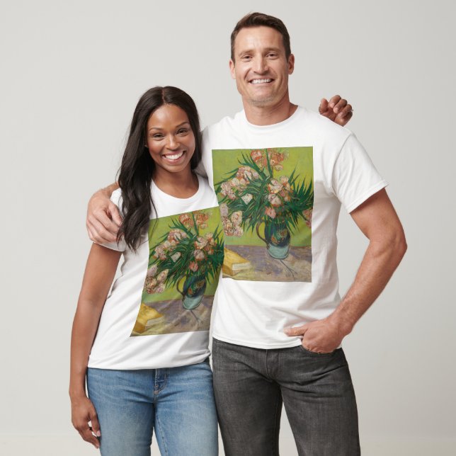 Vincent Van Gogh Oleander flower painting T-Shirt (Unisex)