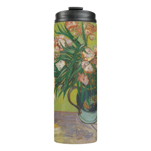 Vincent Van Gogh Oleander flower painting Thermal Tumbler (Front)