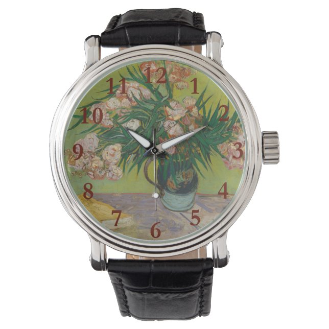 Vincent Van Gogh Oleander flower painting Watch (Front)