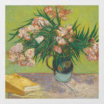 Vincent Van Gogh Oleander flower painting Window Cling<br><div class="desc">This Vincent Van Gogh painting is a vase of oleander flowers. Van Gogh painted it in August 1888. Oleanders were happy lively flowers to Van Gogh, and in his paiting he shows the flowers filling a majolica jug he used for his still lifes made in Arles. Artwork painting graphic post...</div>