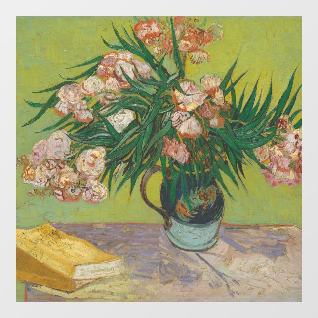 Vincent Van Gogh Oleander flower painting Window Cling (Sheet)