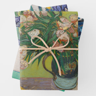 Vincent Van Gogh Oleander flower painting Wrapping Paper Sheet