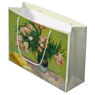 Vincent Van Gogh Oleander Still Life Large Gift Bag