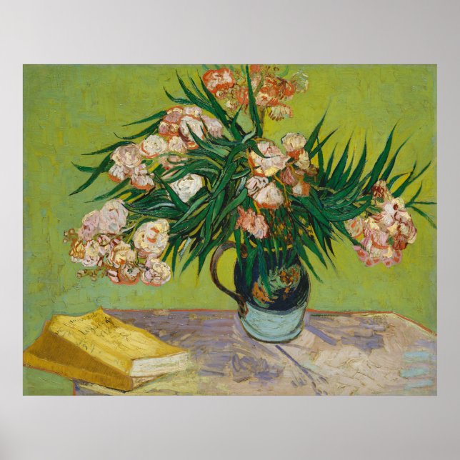 Vincent Van Gogh Oleander Still Life Poster (Front)