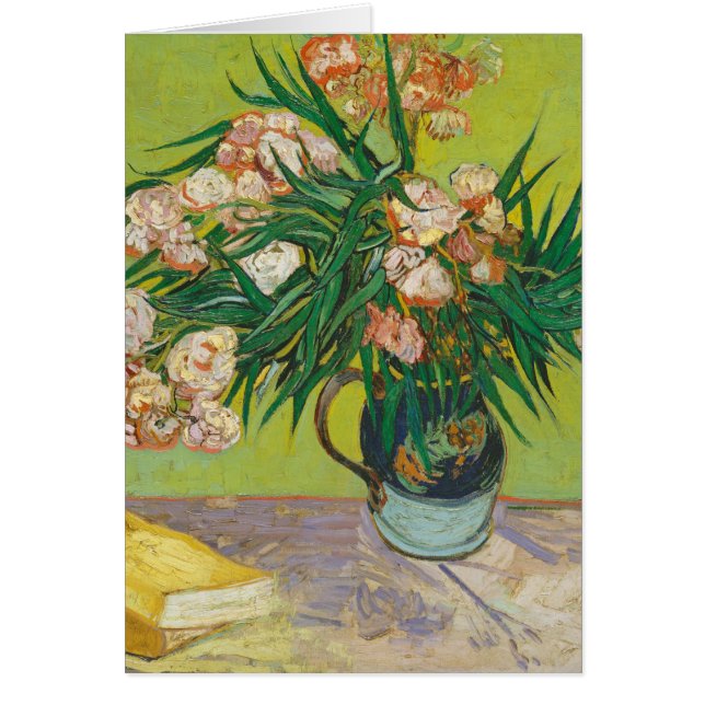 Vincent Van Gogh Oleanders Impressionist Art Card (Front)