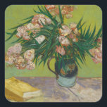 Vincent Van Gogh | Oleanders Square Sticker<br><div class="desc">Oleanders by Vincent Van Gogh � Bridgeman Images</div>
