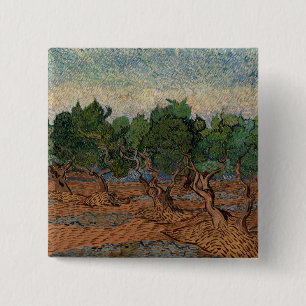 Vincent van Gogh - Olive Grove 15 Cm Square Badge