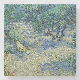 Vincent van Gogh - Olive Grove: Bright Blue Sky Stone Coaster