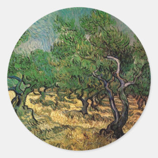 Vincent van Gogh - Olive Grove Classic Round Sticker