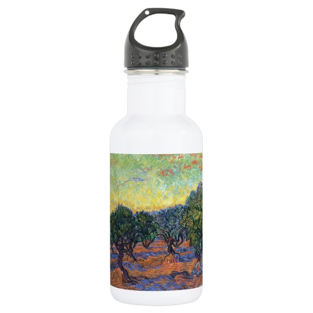 Vincent Van Gogh Olive Grove Impressionism Art 532 Ml Water Bottle (Front)