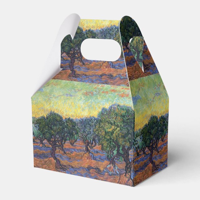 Vincent Van Gogh Olive Grove Impressionism Art Favour Box (Front Side)