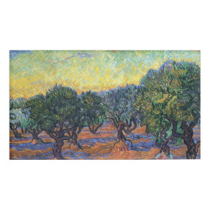 Vincent Van Gogh Olive Grove Impressionism Art Name Tag