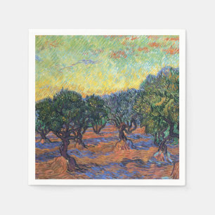 Vincent Van Gogh Olive Grove Impressionism Art Napkin