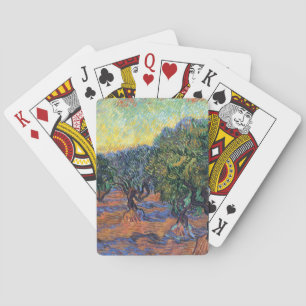 Vincent Van Gogh Olive Grove Impressionism Art Playing Cards