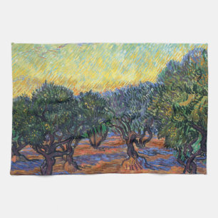 Vincent Van Gogh Olive Grove Impressionism Art Tea Towel
