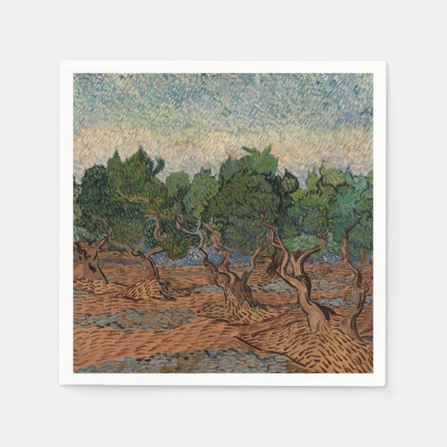 Vincent van Gogh - Olive Grove Napkin (Front)