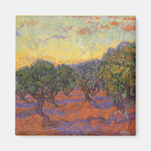 Vincent van Gogh - Olive Grove, Orange Sky Magnet