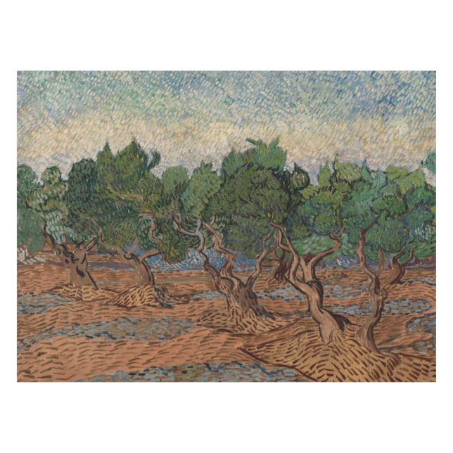 Vincent van Gogh - Olive Grove Tablecloth (Front (Horizontal))