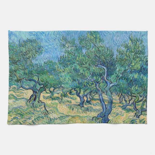 Vincent van Gogh - Olive Grove Tea Towel (Horizontal)
