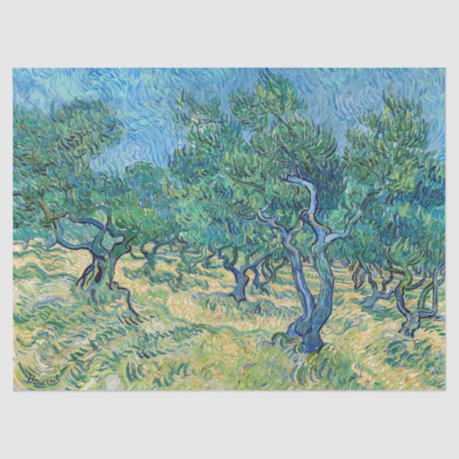Vincent van Gogh - Olive Grove Tissue Paper (Front)