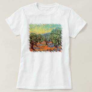 Vincent Van Gogh - Olive Grove with Orange Sky T-Shirt