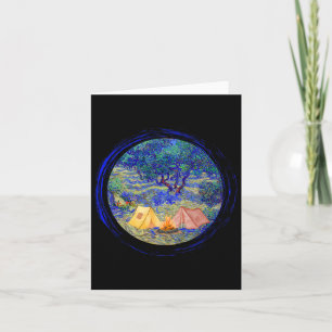 Vincent Van Gogh olive Orchard' Camping Graphic Fo Card